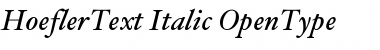 HoeflerText Italic Font