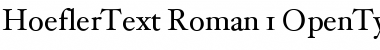 HoeflerText Roman Font