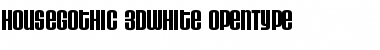 HouseGothic 3DWhite Font