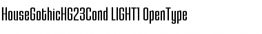 HouseGothicHG23Cond LIGHT1 Font