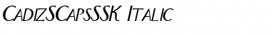 CadizSCapsSSK Italic Font
