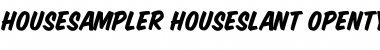 Download HouseSampler-HouseSlant Font