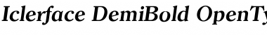 Iclerface DemiBold Font