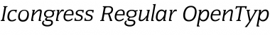 Icongress Regular Font