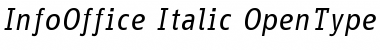 InfoOffice Italic Font