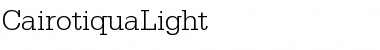 CairotiquaLight Regular Font