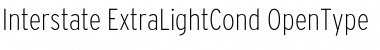 Interstate ExtraLight Cond Font