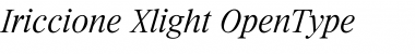 Iriccione Xlight Font