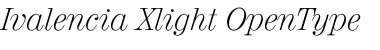 Ivalencia Xlight Font