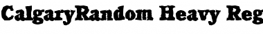 Download CalgaryRandom-Heavy Font