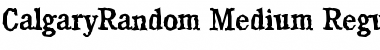 CalgaryRandom-Medium Regular Font