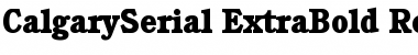 CalgarySerial-ExtraBold Regular Font