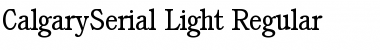 Download CalgarySerial-Light Font