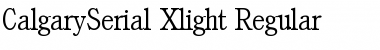 Download CalgarySerial-Xlight Font