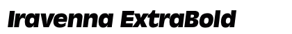 Iravenna ExtraBold Font Iravenna ExtraBold Font Preview
