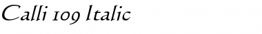 Calli 109 Italic Font