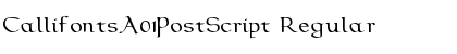 CallifontsA01PostScript Regular Font
