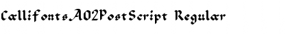 CallifontsA02PostScript Regular Font