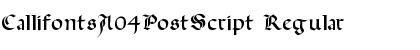 CallifontsA04PostScript Regular Font
