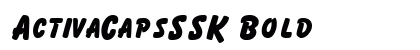 ActivaCapsSSK Bold Font Preview ActivaCapsSSK Bold Font Preview