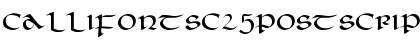 Download CallifontsC25PostScript Font