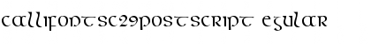 CallifontsC29PostScript Regular Font