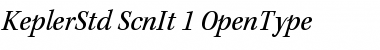 Kepler Std Semicondensed Italic Font