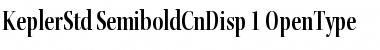 Kepler Std Semibold Condensed Display Font