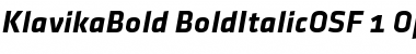 Klavika Bold Font