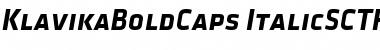 Download Klavika Bold Caps Font