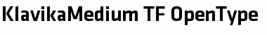 Klavika Medium Medium Font