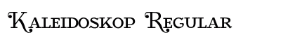 Kaleidoskop Regular (OpenType) Font Preview Kaleidoskop Regular (OpenType) Font Preview