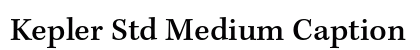 Kepler Std Medium Caption (OpenType) Font Preview Kepler Std Medium Caption (OpenType) Font Preview