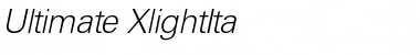 Ultimate-XlightIta Regular Font