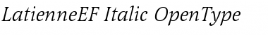 LatienneEF-Italic Regular Font