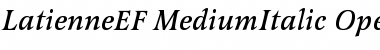 LatienneEF-MediumItalic Regular Font