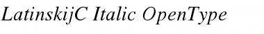 LatinskijC Italic Font