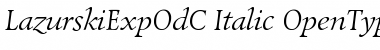 LazurskiExpOdC Italic
