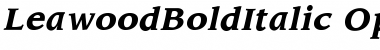 Leawood BoldItalic Font