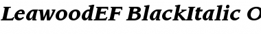 Download LeawoodEF-BlackItalic Font