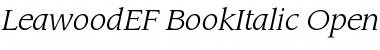 Download LeawoodEF-BookItalic Font