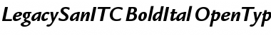 Legacy Sans ITC Bold Italic Font