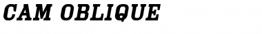 Cam Oblique Font