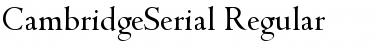 Download CambridgeSerial Font