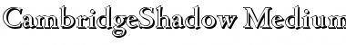 CambridgeShadow-Medium Regular Font
