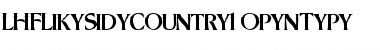 Download LHF Lakeside Country 1 Font
