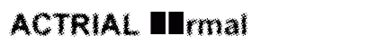 ACTRIAL Normal Font Preview ACTRIAL Normal Font Preview