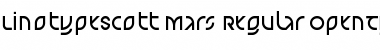LinotypeScott Mars Regular Font