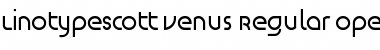 LinotypeScott Venus Regular Font