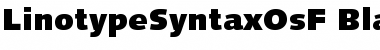 LinotypeSyntaxOsF Black Font